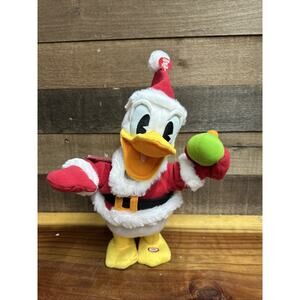 Hallmark Disney Pull My Hat Donald Duck Animated Christmas Plush Sound & Motion